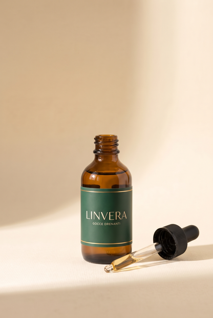 Il flacone Linvera e il suo contagocce
